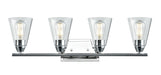 DVI Canada - Four Light Vanity - Louisbourg - Chrome w/Clear Glass- Union Lighting Luminaires Decor