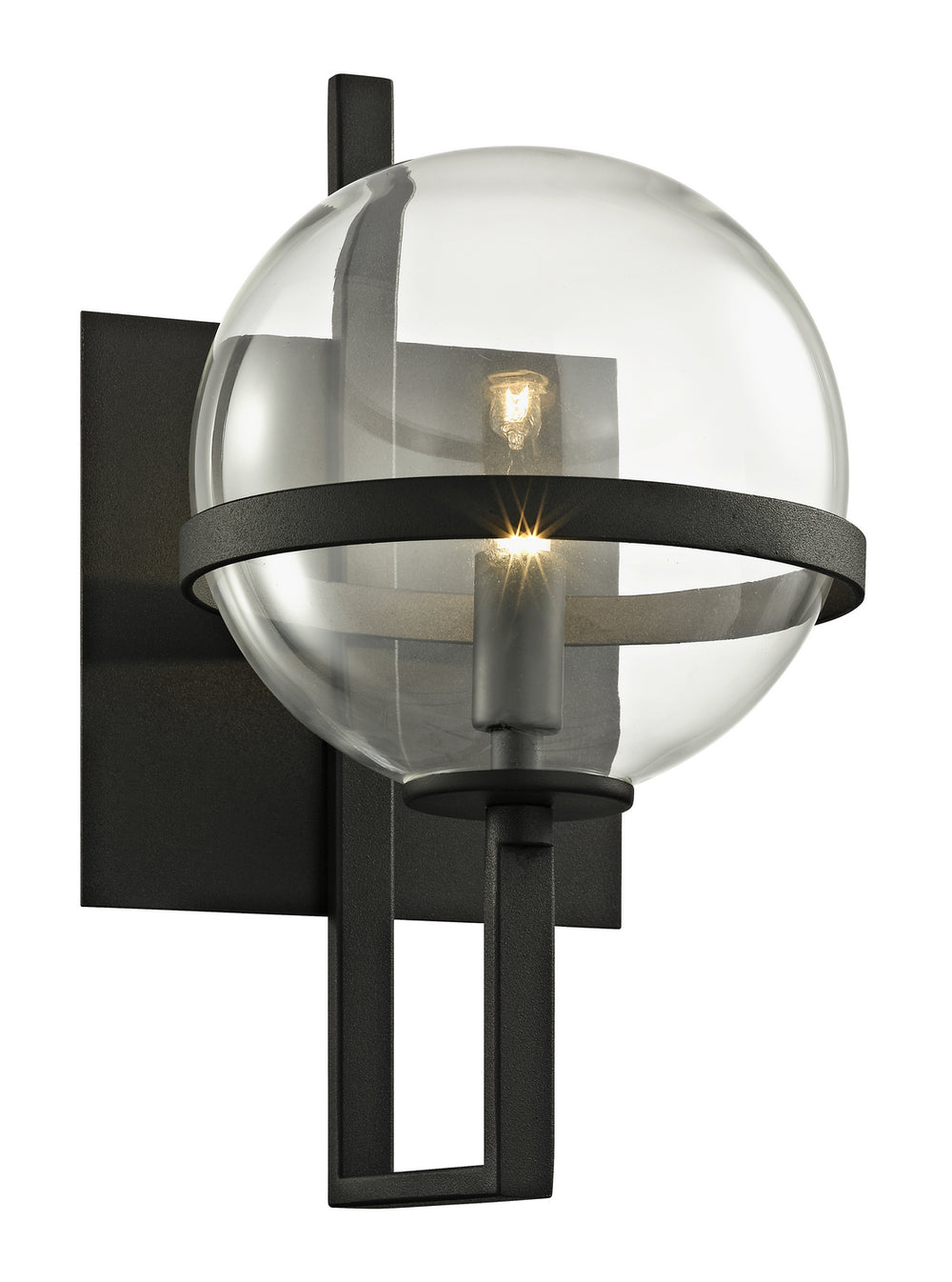 Troy Lighting Canada - One Light Wall Sconce - Elliot - Textured Black- Union Lighting Luminaires Decor