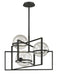 Troy Lighting Canada - Three Light Chandelier - Elliot - Textured Black- Union Lighting Luminaires Decor