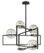 Troy Lighting Canada - Six Light Chandelier - Elliot - Textured Black- Union Lighting Luminaires Decor