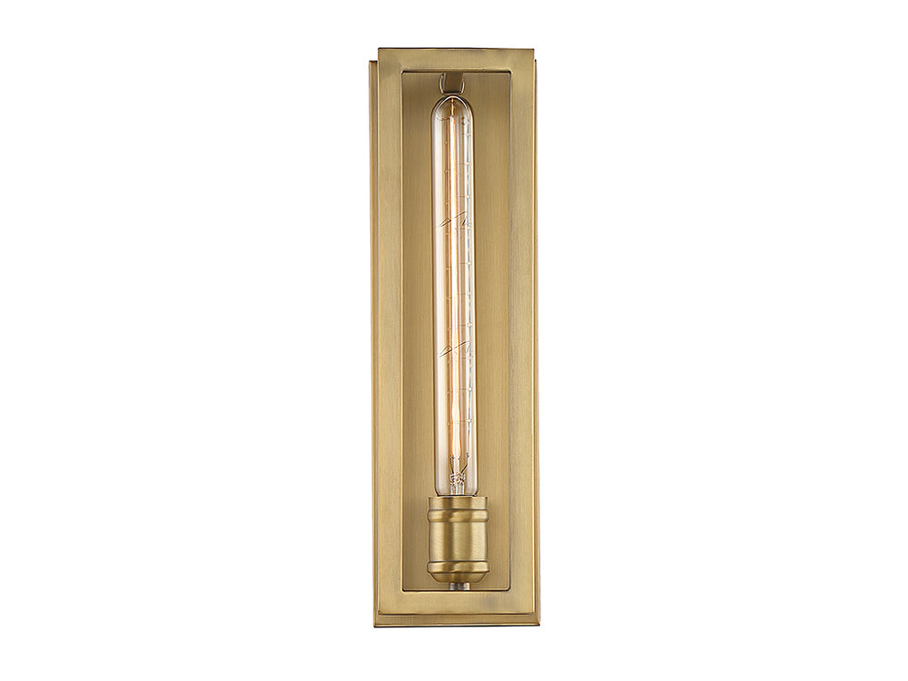 Savoy House - One Light Wall Sconce - Clifton - Warm Brass- Union Lighting Luminaires Decor