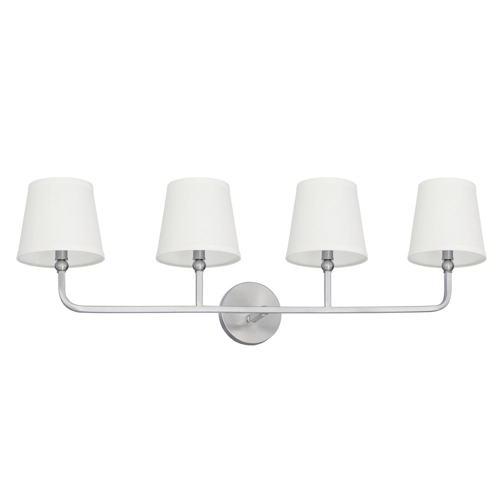 Capital Lighting - Four Light Vanity - Dawson - Brushed Nickel- Union Lighting Luminaires Decor