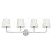 Capital Lighting - Four Light Vanity - Dawson - Brushed Nickel- Union Lighting Luminaires Decor
