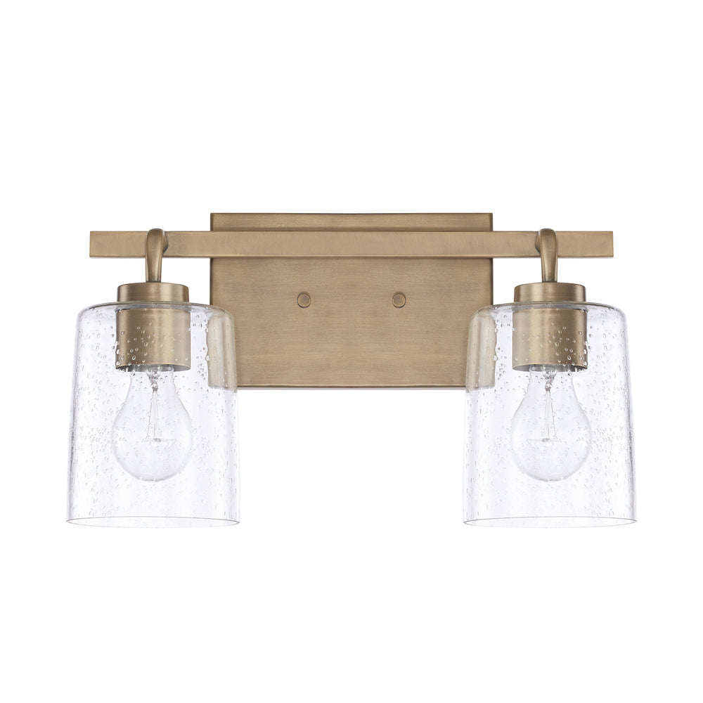 Capital Lighting - Two Light Vanity - Greyson - Aged Brass- Union Lighting Luminaires Decor