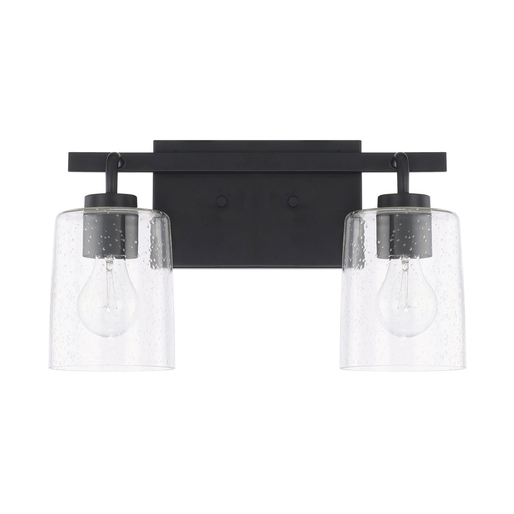 Capital Lighting - Two Light Vanity - Greyson - Matte Black- Union Lighting Luminaires Decor
