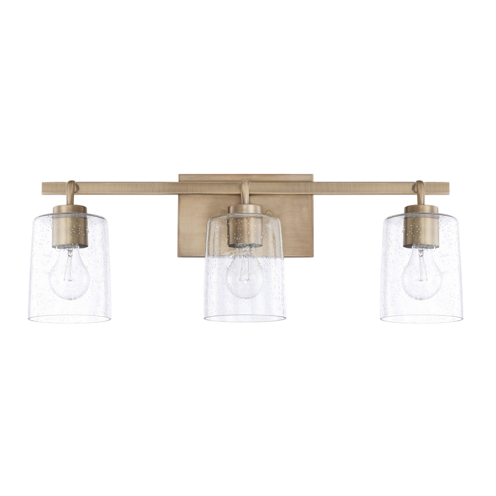 Capital Lighting - Three Light Vanity - Greyson - Aged Brass- Union Lighting Luminaires Decor