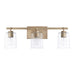 Capital Lighting - Three Light Vanity - Greyson - Aged Brass- Union Lighting Luminaires Decor