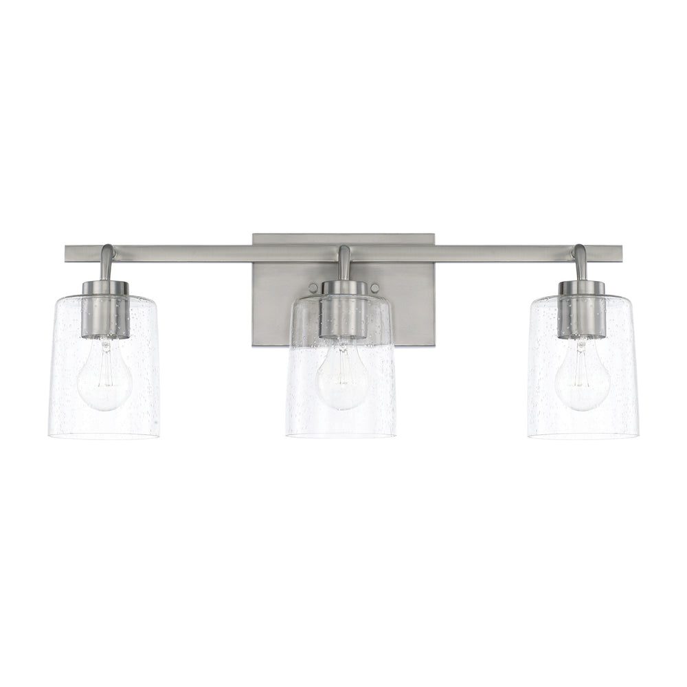 Capital Lighting - Three Light Vanity - Greyson - Brushed Nickel- Union Lighting Luminaires Decor