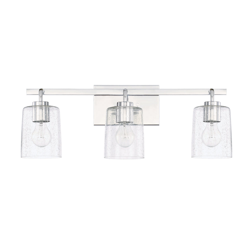 Capital Lighting - Three Light Vanity - Greyson - Chrome- Union Lighting Luminaires Decor