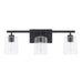 Capital Lighting - Three Light Vanity - Greyson - Matte Black- Union Lighting Luminaires Decor