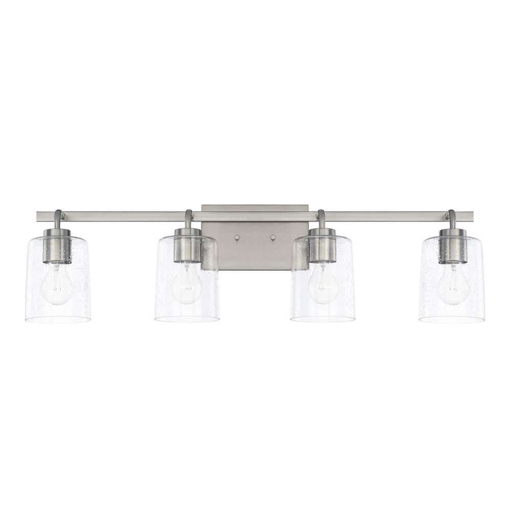 Capital Lighting - Four Light Vanity - Greyson - Brushed Nickel- Union Lighting Luminaires Decor