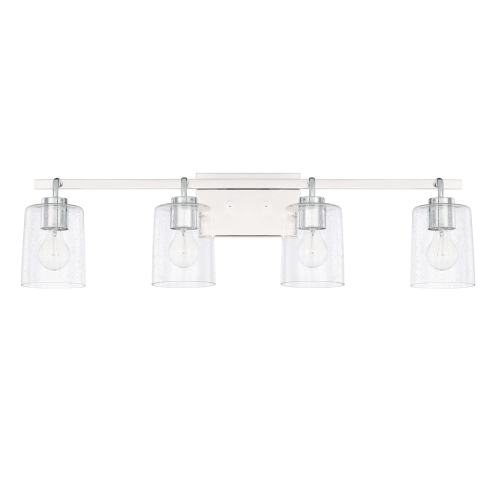 Capital Lighting - Four Light Vanity - Greyson - Chrome- Union Lighting Luminaires Decor