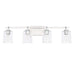 Capital Lighting - Four Light Vanity - Greyson - Chrome- Union Lighting Luminaires Decor