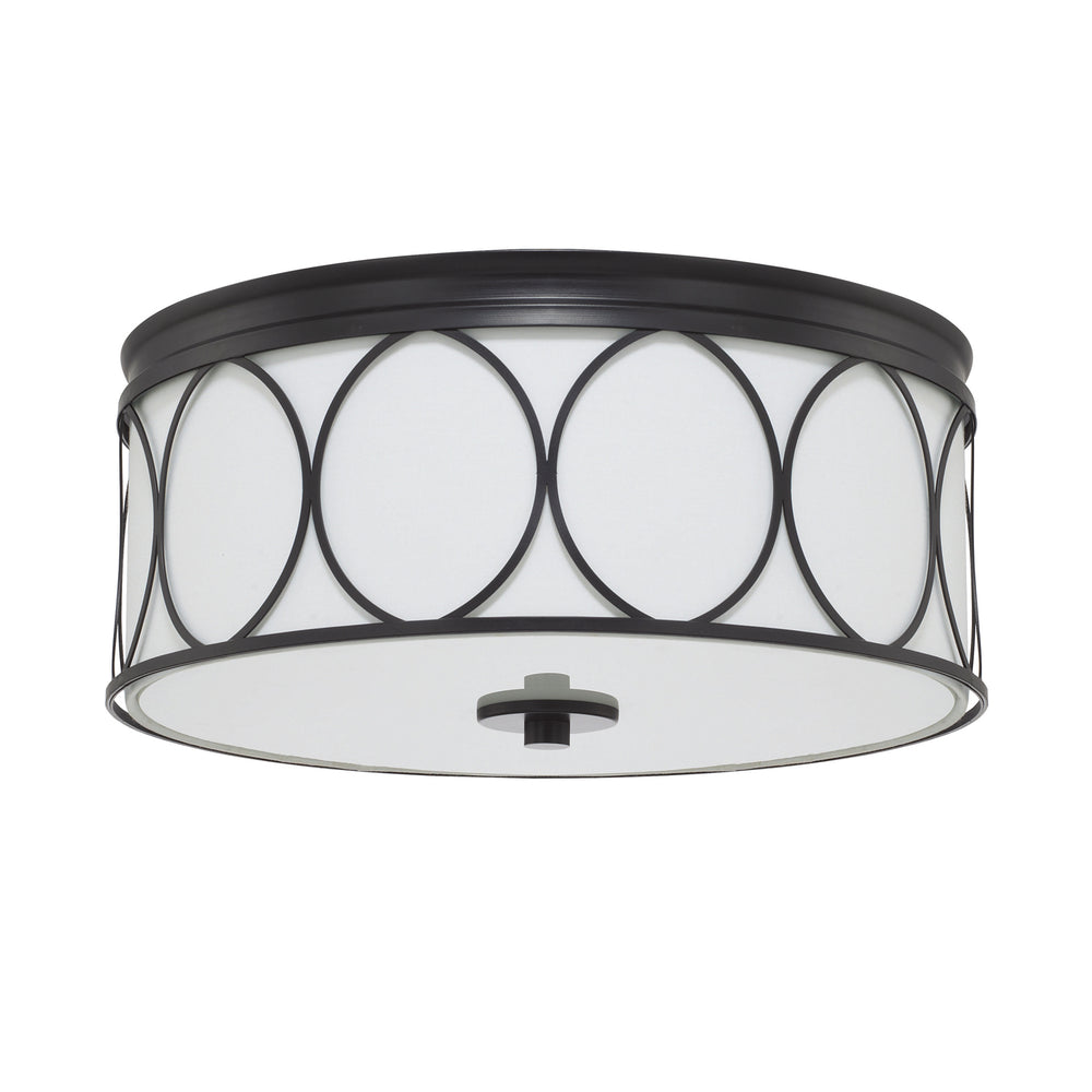 Capital Lighting - Three Light Flush Mount - Rylann - Matte Black- Union Lighting Luminaires Decor