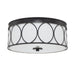 Capital Lighting - Three Light Flush Mount - Rylann - Matte Black- Union Lighting Luminaires Decor