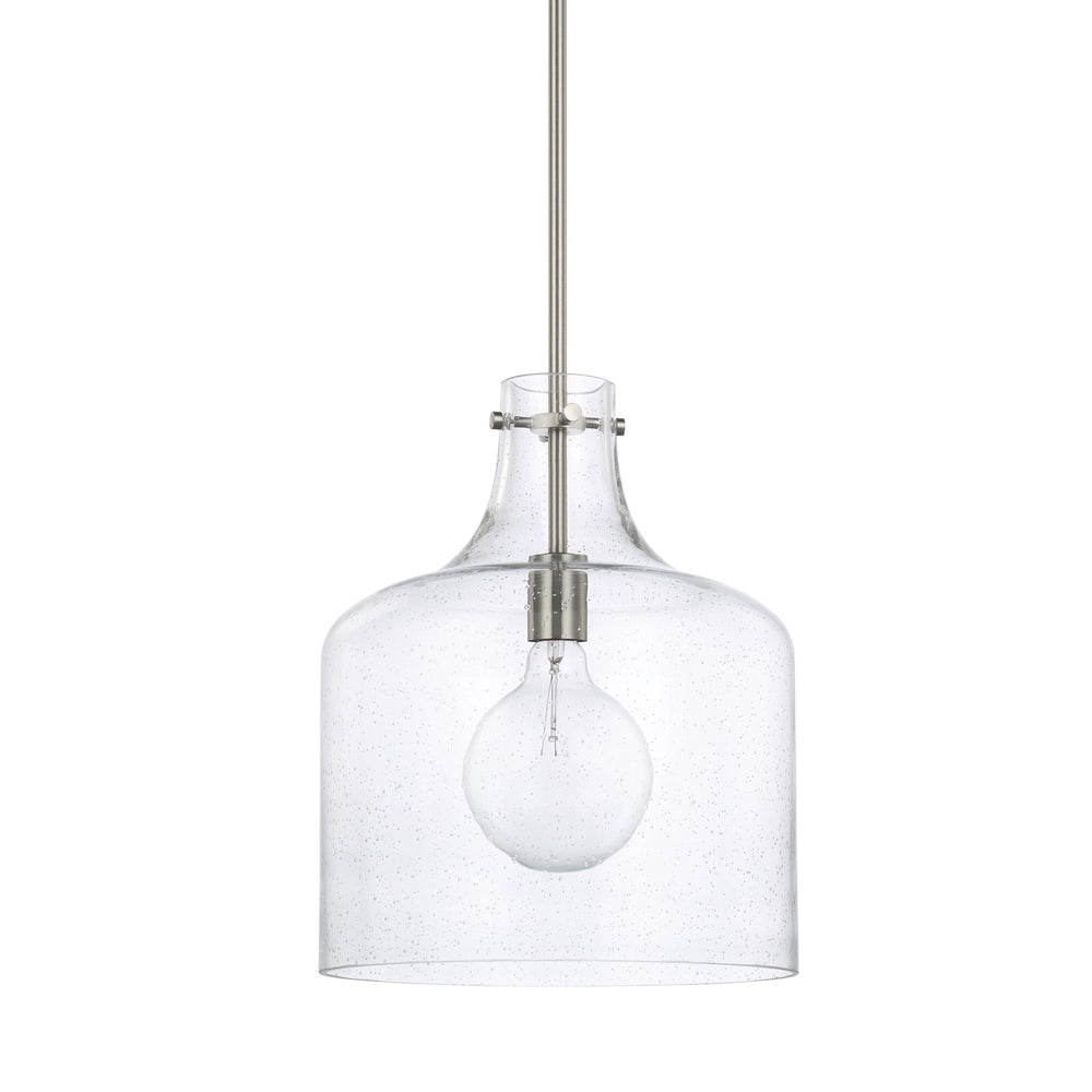 Capital Lighting - One Light Pendant - Crawford - Brushed Nickel- Union Lighting Luminaires Decor