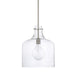 Capital Lighting - One Light Pendant - Crawford - Brushed Nickel- Union Lighting Luminaires Decor