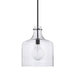 Capital Lighting - One Light Pendant - Crawford - Matte Black- Union Lighting Luminaires Decor