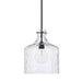 Capital Lighting - One Light Pendant - Crawford - Matte Black- Union Lighting Luminaires Decor