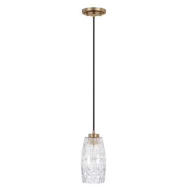 Capital Lighting - One Light Pendant - Casper - Aged Brass- Union Lighting Luminaires Decor