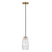 Capital Lighting - One Light Pendant - Casper - Aged Brass- Union Lighting Luminaires Decor