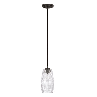 Capital Lighting - One Light Pendant - Casper - Black Iron- Union Lighting Luminaires Decor