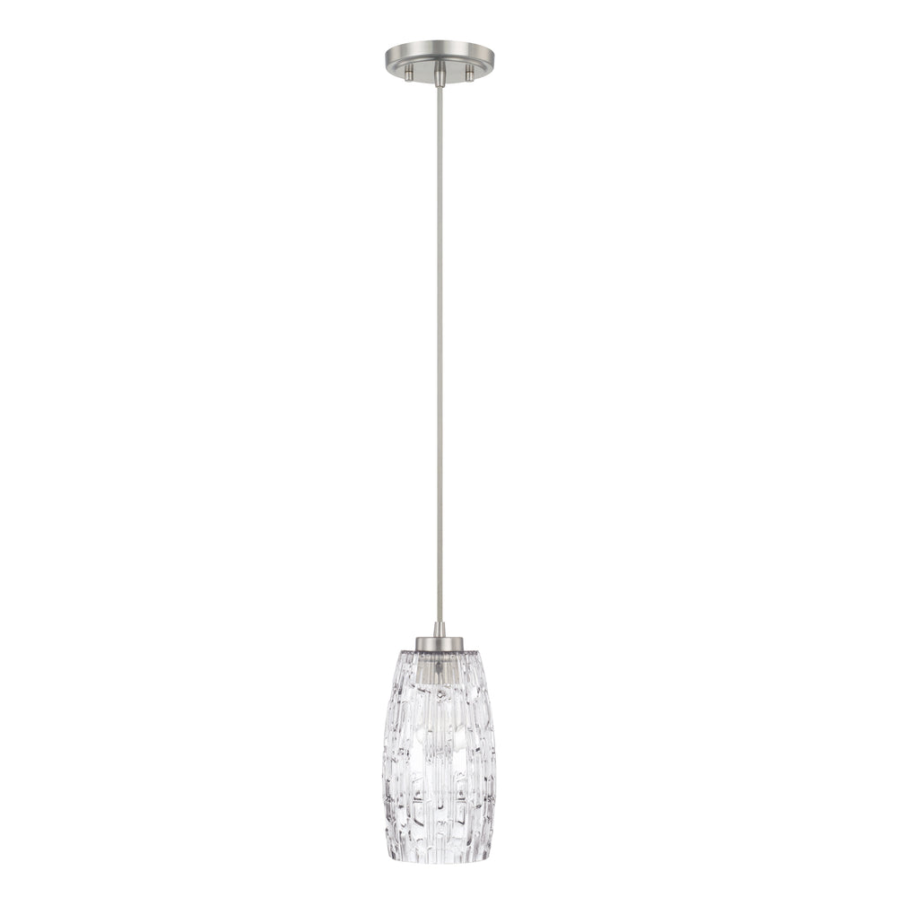 Capital Lighting - One Light Pendant - Casper - Brushed Nickel- Union Lighting Luminaires Decor