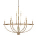 Capital Lighting - 12 Light Chandelier - Greyson - Aged Brass- Union Lighting Luminaires Decor
