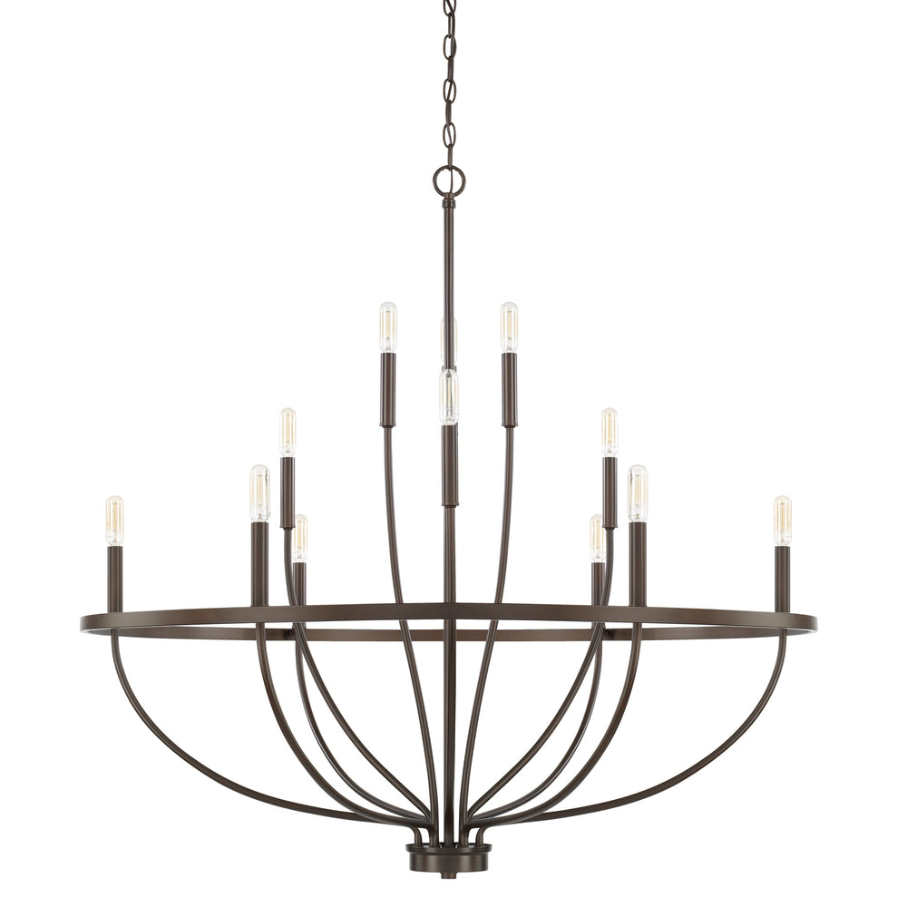 Capital Lighting - 12 Light Chandelier - Greyson - Bronze- Union Lighting Luminaires Decor