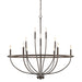 Capital Lighting - 12 Light Chandelier - Greyson - Bronze- Union Lighting Luminaires Decor