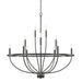Capital Lighting - 12 Light Chandelier - Greyson - Matte Black- Union Lighting Luminaires Decor