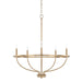 Capital Lighting - Five Light Chandelier - Greyson - Aged Brass- Union Lighting Luminaires Decor