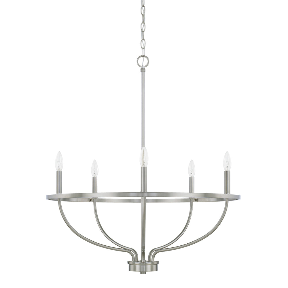 Capital Lighting - Five Light Chandelier - Greyson - Brushed Nickel- Union Lighting Luminaires Decor