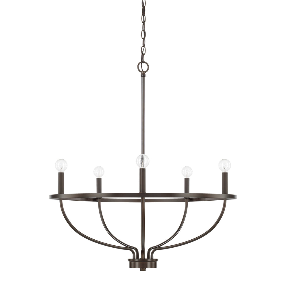 Capital Lighting - Five Light Chandelier - Greyson - Bronze- Union Lighting Luminaires Decor