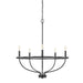 Capital Lighting - Five Light Chandelier - Greyson - Matte Black- Union Lighting Luminaires Decor