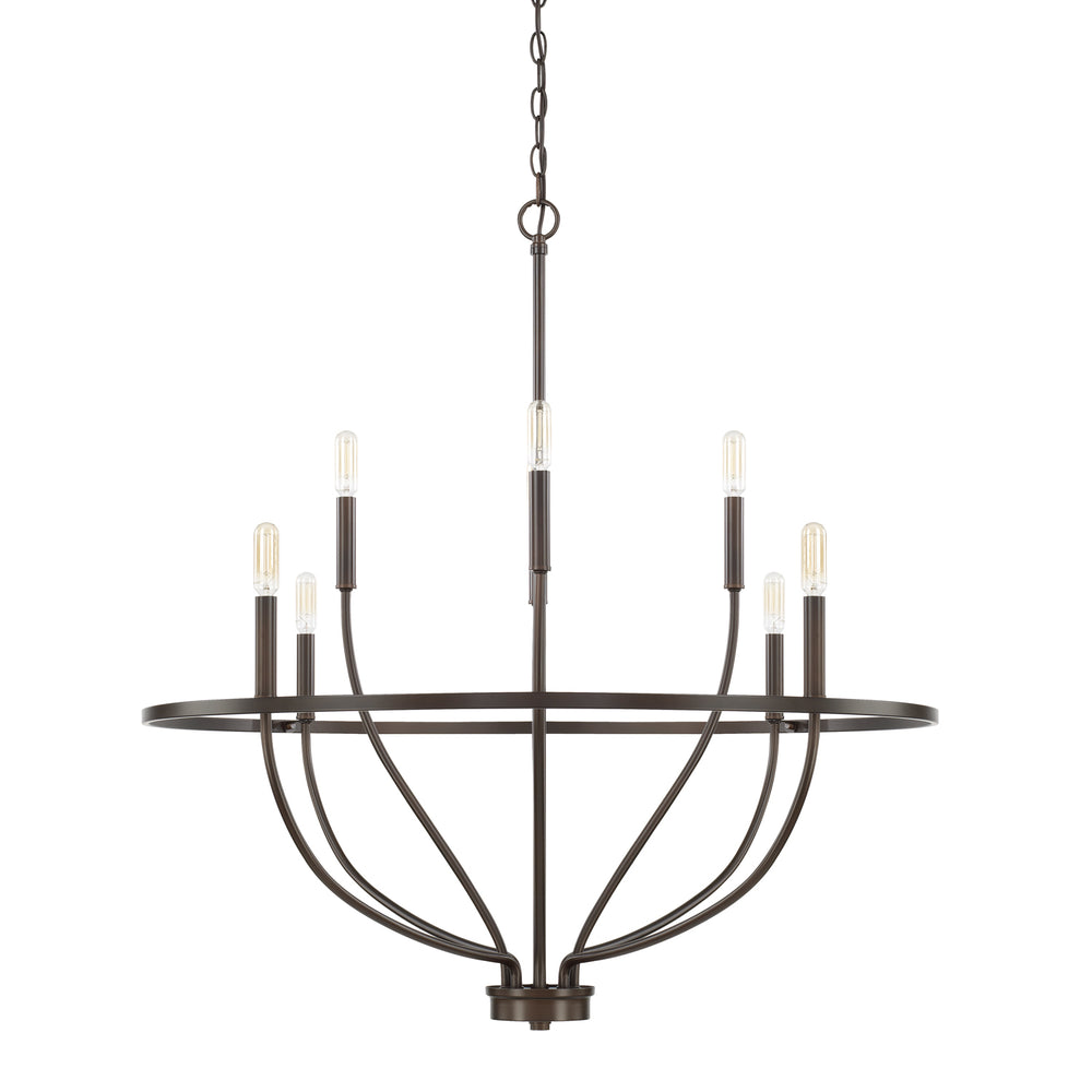Capital Lighting - Eight Light Chandelier - Greyson - Bronze- Union Lighting Luminaires Decor