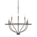 Capital Lighting - Eight Light Chandelier - Greyson - Bronze- Union Lighting Luminaires Decor