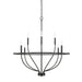 Capital Lighting - Eight Light Chandelier - Greyson - Matte Black- Union Lighting Luminaires Decor
