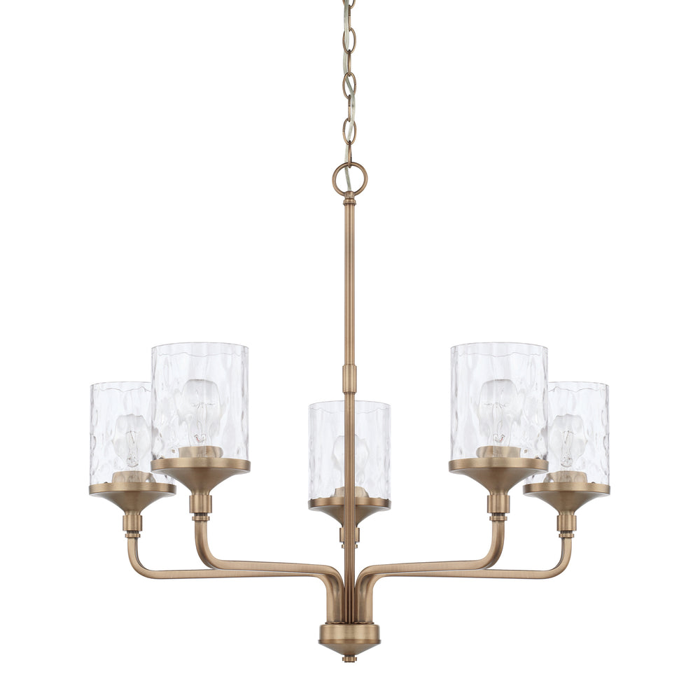 Capital Lighting - Five Light Chandelier - Colton - Aged Brass- Union Lighting Luminaires Decor