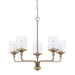 Capital Lighting - Five Light Chandelier - Colton - Aged Brass- Union Lighting Luminaires Decor