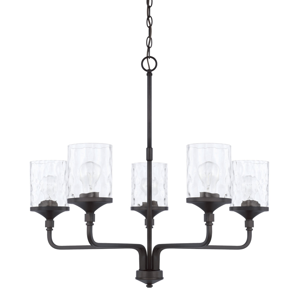 Capital Lighting - Five Light Chandelier - Colton - Matte Black- Union Lighting Luminaires Decor