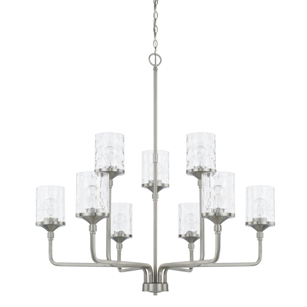 Capital Lighting - Nine Light Chandelier - Colton - Brushed Nickel- Union Lighting Luminaires Decor