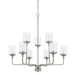 Capital Lighting - Nine Light Chandelier - Colton - Brushed Nickel- Union Lighting Luminaires Decor