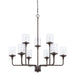 Capital Lighting - Nine Light Chandelier - Colton - Bronze- Union Lighting Luminaires Decor