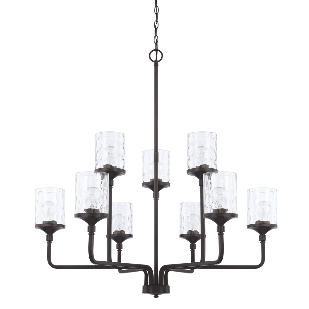 Capital Lighting - Nine Light Chandelier - Colton - Matte Black- Union Lighting Luminaires Decor