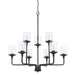 Capital Lighting - Nine Light Chandelier - Colton - Matte Black- Union Lighting Luminaires Decor