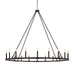 Capital Lighting - 20 Light Chandelier - Pearson - Black Iron- Union Lighting Luminaires Decor