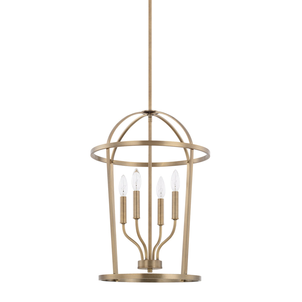 Capital Lighting - Four Light Foyer - Greyson - Aged Brass- Union Lighting Luminaires Decor