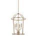 Capital Lighting - Four Light Foyer - Greyson - Aged Brass- Union Lighting Luminaires Decor