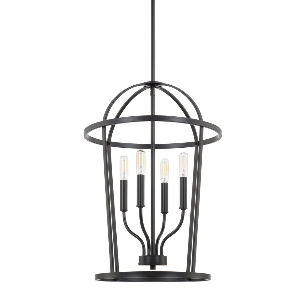 Capital Lighting - Four Light Foyer - Greyson - Matte Black- Union Lighting Luminaires Decor